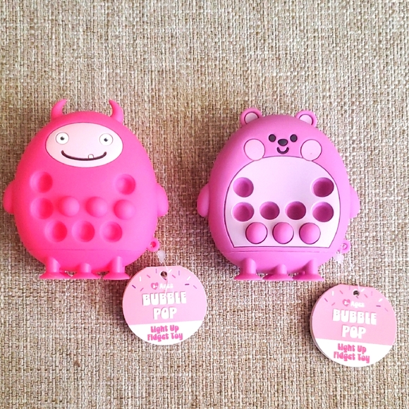 ❤️5/25❤️Pink Bubble Pop Fidget Toy Set - Picture 1 of 4